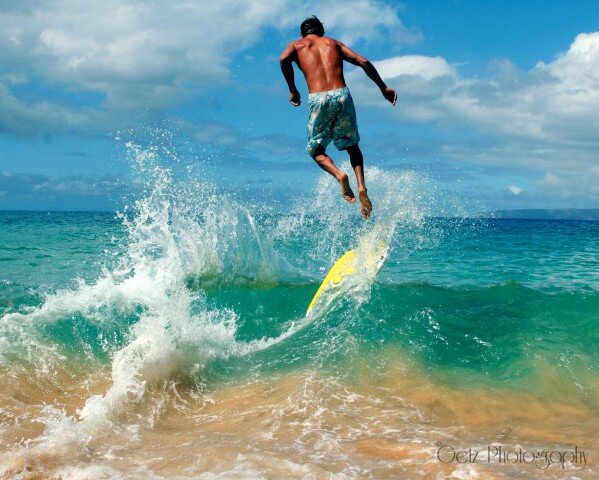 Buggy Boarding on Big Beach, Hawaii — photograph 1